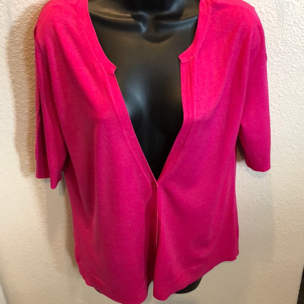 Cardigan sweater.